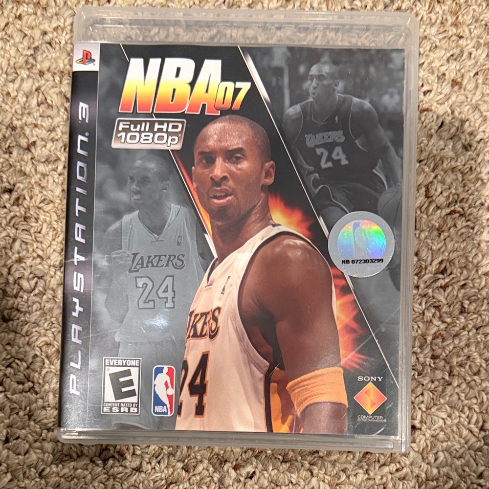 Sony NBA 07 PlayStation 3 Game - Black and White Cover
